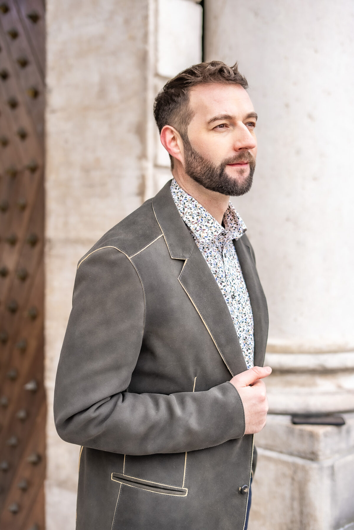 Hirschlederjacke mit Büffelhornknöpfe – Bild 9