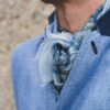 Herrenjacke aus Leinen mit Lederpatches. – Bild 2