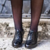 elegante Pumps in Ziegenvelour schwarz – Bild 3