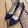 Pumps Ziegenvelour/Seide ozean - Image 2