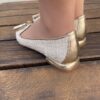 Damenschuh Lurex mit Quaste – Bild 3