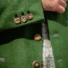 Herrenjacke in grün mit Lederpatches – Bild 5